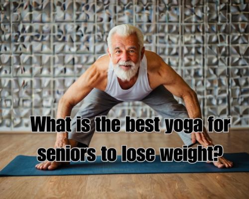 yoga exercise by an old man