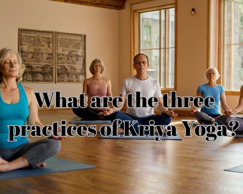 elders doing kriya yoga in a studio