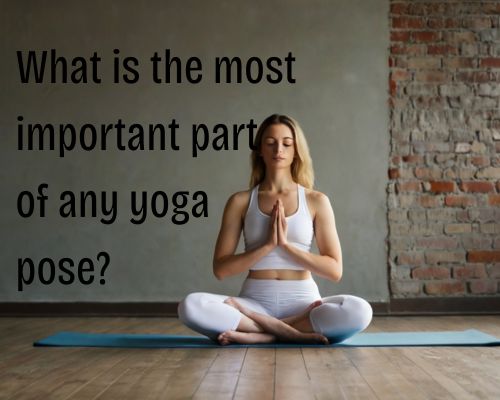 a woman meditating as part of her yoga session