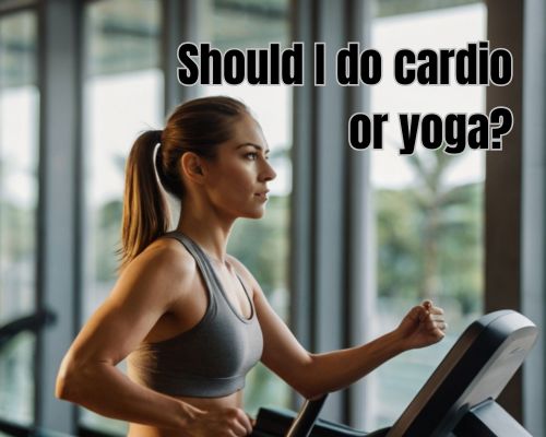 a woman doing cardio exercise