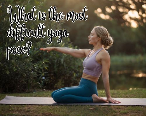 a woman doing the Firefly yoga pose