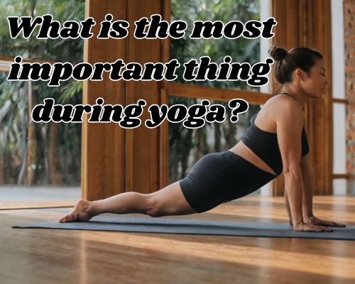 a woman warming up before doing yoga
